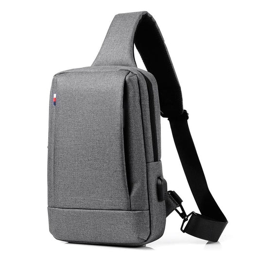 Business Chest Bag Oxford Cloth One Shoulder Crossbody - Grey