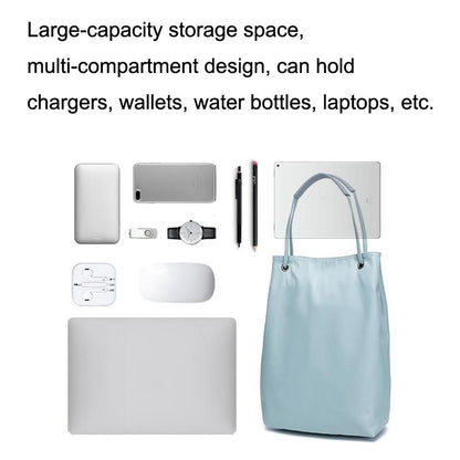 Small Apple Macbook Shoulder / Messenger Bag - Handheld - Lake Blue + Gray Mouse Pad
