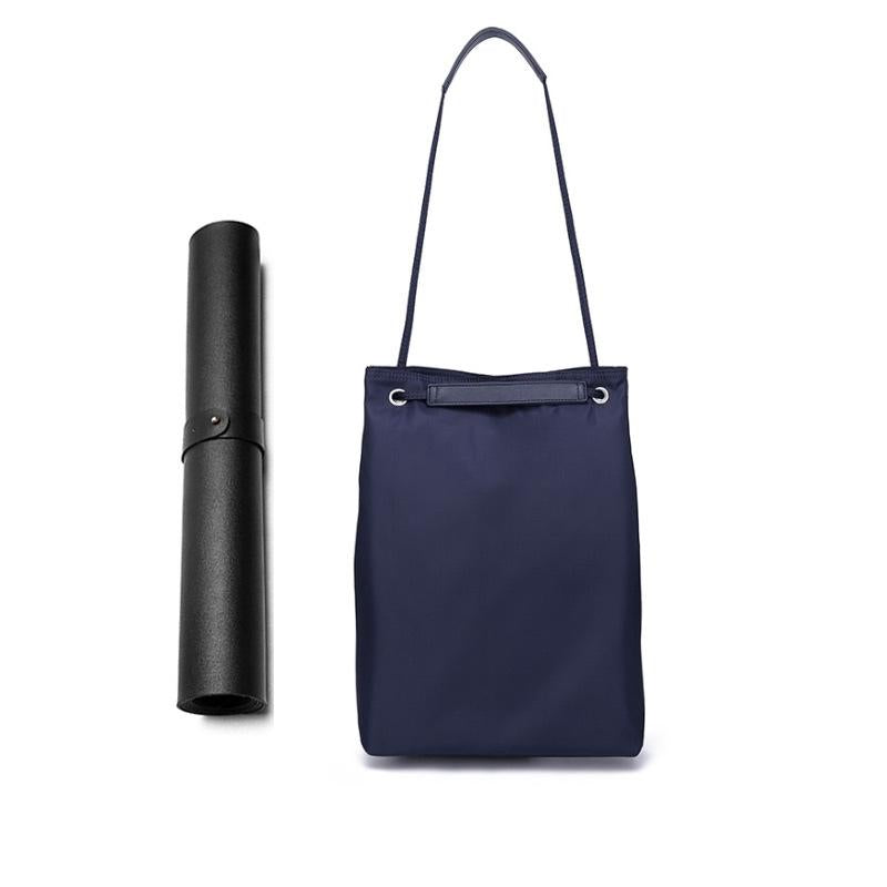 Small Apple Macbook Shoulder / Messenger Bag - Handheld - Lake Blue + Gray Mouse Pad
