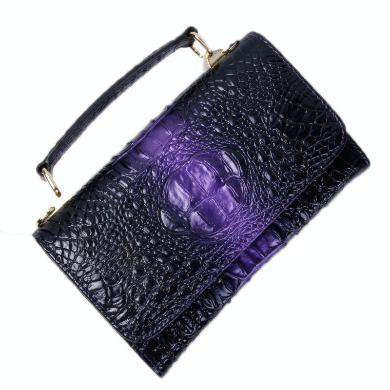 Versatile Lady Crossbody Wrist Bag - Multi-functional - Snake Pattern Pink