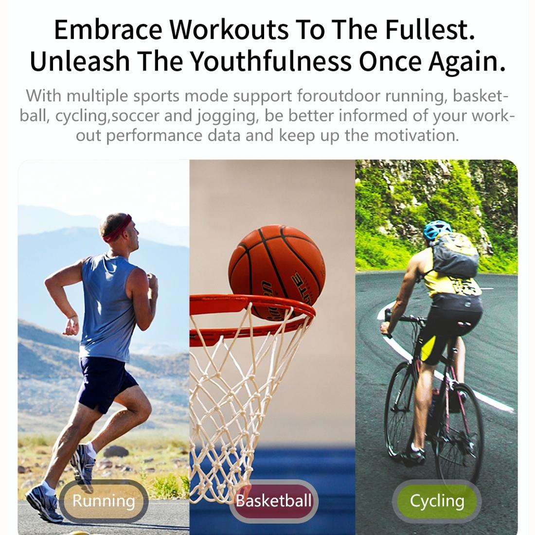 Smart Bracelet With Call Heart Bp Sleep And Oxygen Monitoring - Gold