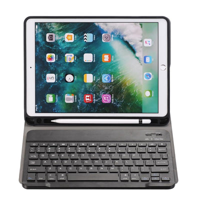 Ultra-Thin Bluetooth Keyboard Leather Case For Ipad Air / Pro 10.5 With Pen Slot & Holder - Gold