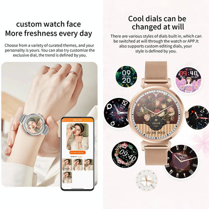 Menstrual Period Smart Bracelet With Blood Pressure And Heart Rate Monitoring - Gold