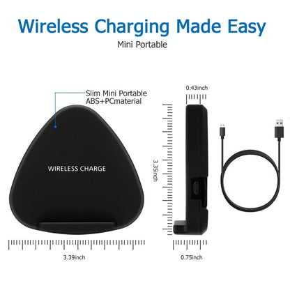 10W Fast Charging Qi Wireless Charger Pad - Gold