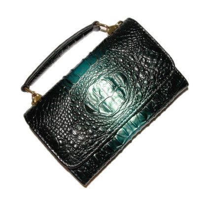 Versatile Lady Crossbody Wrist Bag - Multi-functional - Snake Pattern Coffee