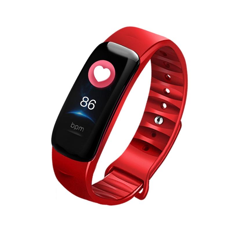 Smart Bracelet With Call Reminder Hr / Bp Monitoring Sleep / Sedentary Tracking And Remote Control - Blue
