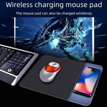 10W Qi Wireless Charger Mouse Pad 26.2 X 19.8 X 0.65Cm - Blue