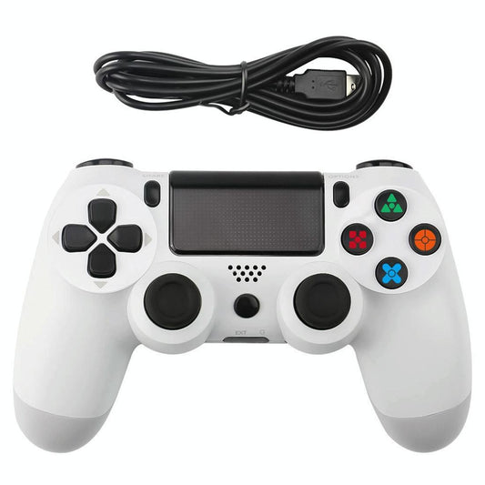 Ps4 Wired Gamepad with Snowflake Button Design - Blue