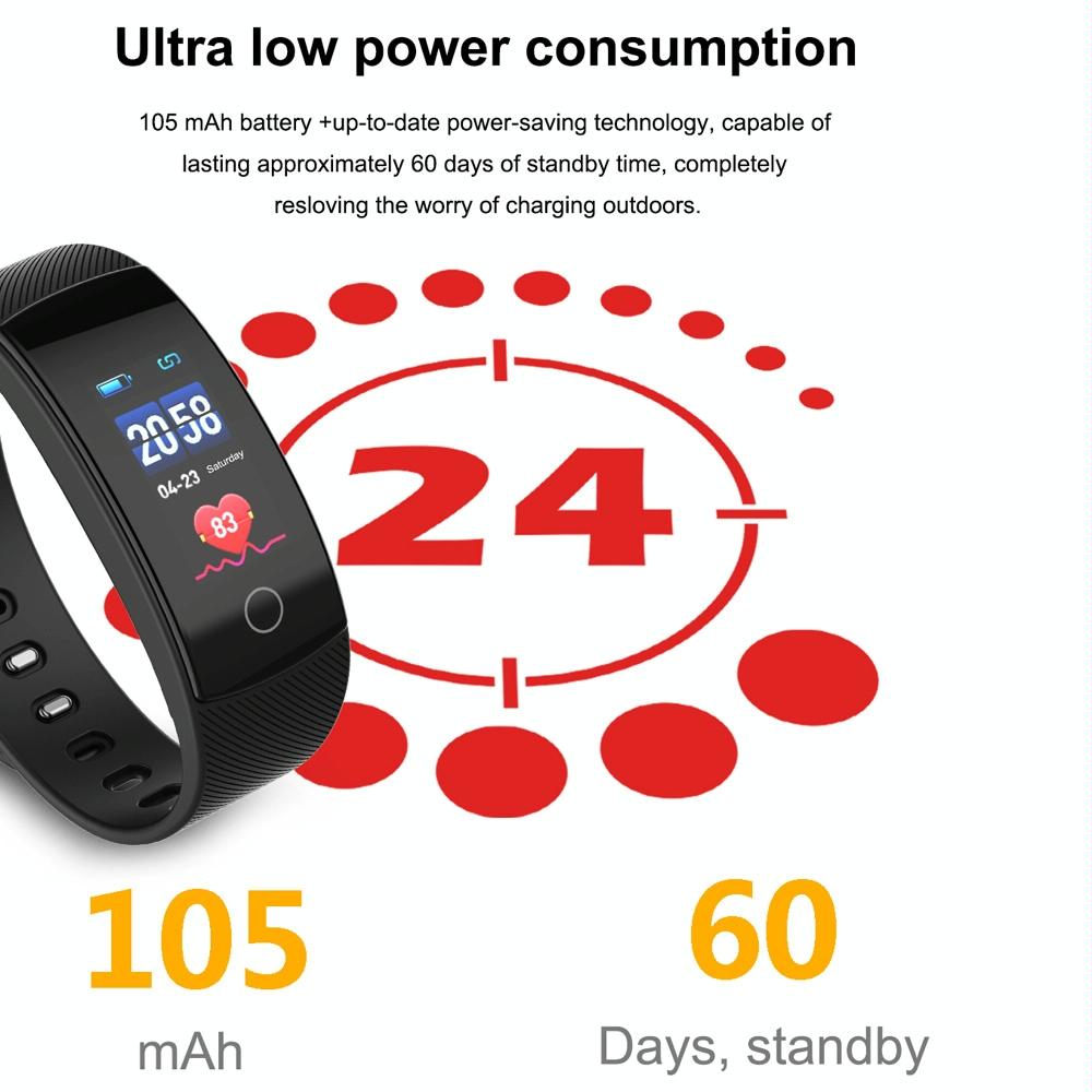 Smart Bracelet With Call / Heart / Sleep / Bp Monitoring - Ip67 Waterproof
