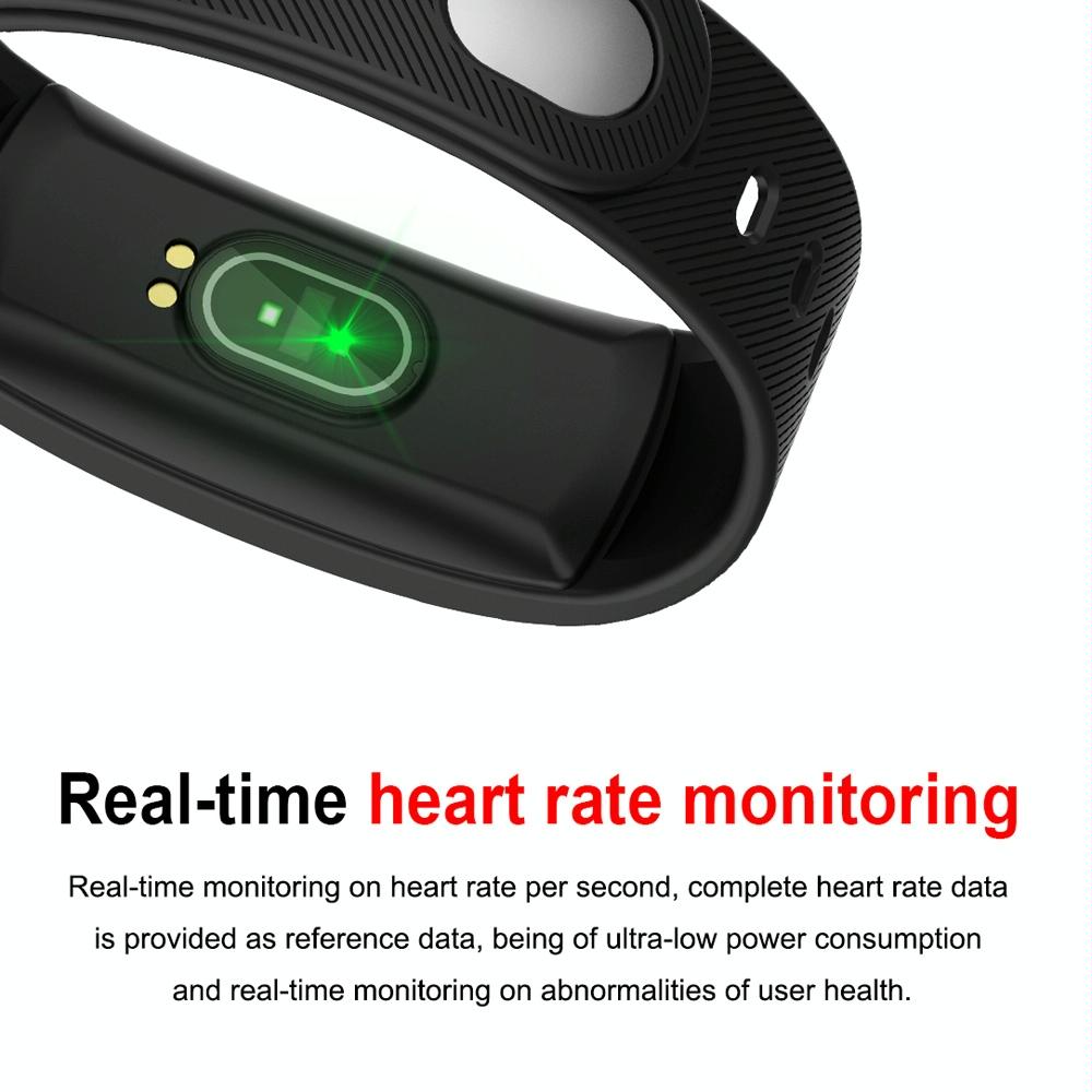 Smart Bracelet With Call / Heart / Sleep / Bp Monitoring - Ip67 Waterproof