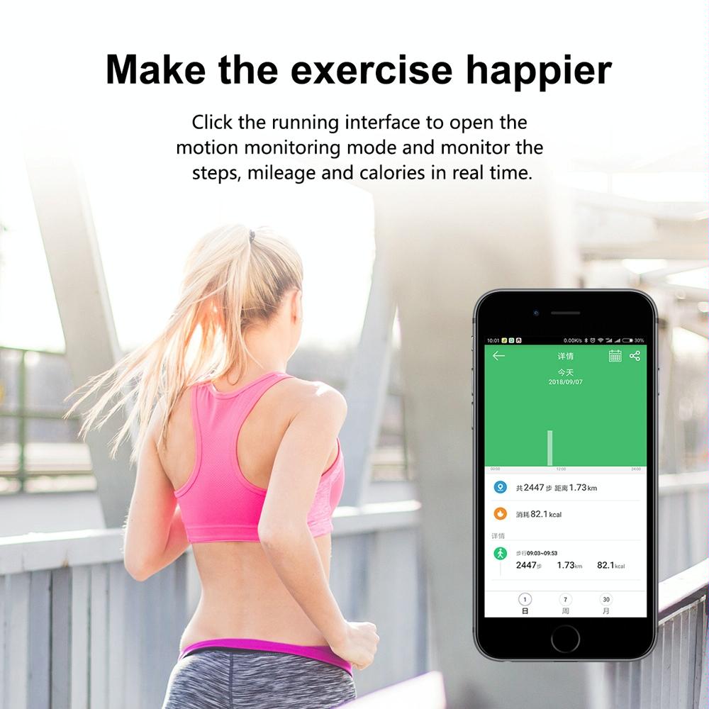 Smart Bracelet With Call / Heart / Sleep / Bp Monitoring - Ip67 Waterproof