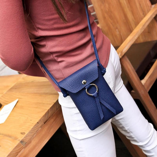 Women's Tassel Crossbody Bucket Bag