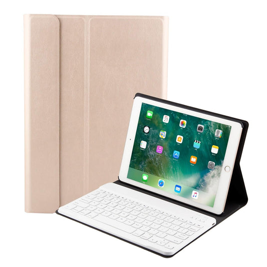 Bluetooth Keyboard & Leather Tablet Case For Ipad Air / Pro 9.7 - Three-Gear Angle Adjustment Magnetic Sleep Function - Abs Brushed Texture - Blue