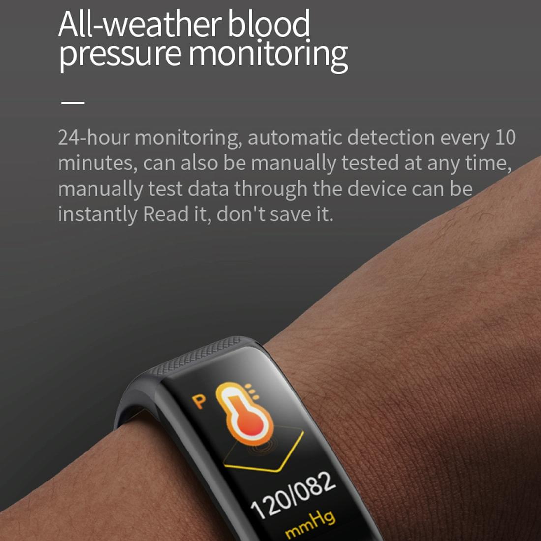 Waterproof Touch Screen Smartwatch - Ipx67 - Purple
