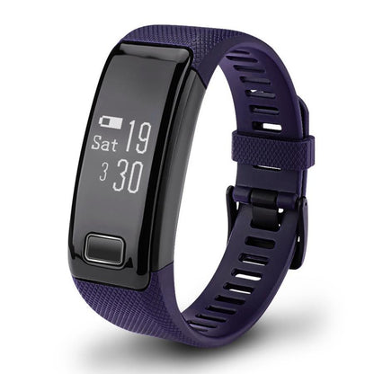 Smart Oled Bracelet - Waterproof Pedometer Bp Hr Blood Oxygen - Android / Ios - Purple