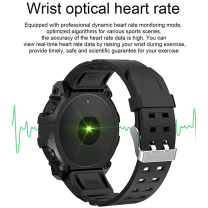 1.3 Inch Colour Round Screen Sport Smart Watch Support Heart Rate / Multi-Sports Mode - Red