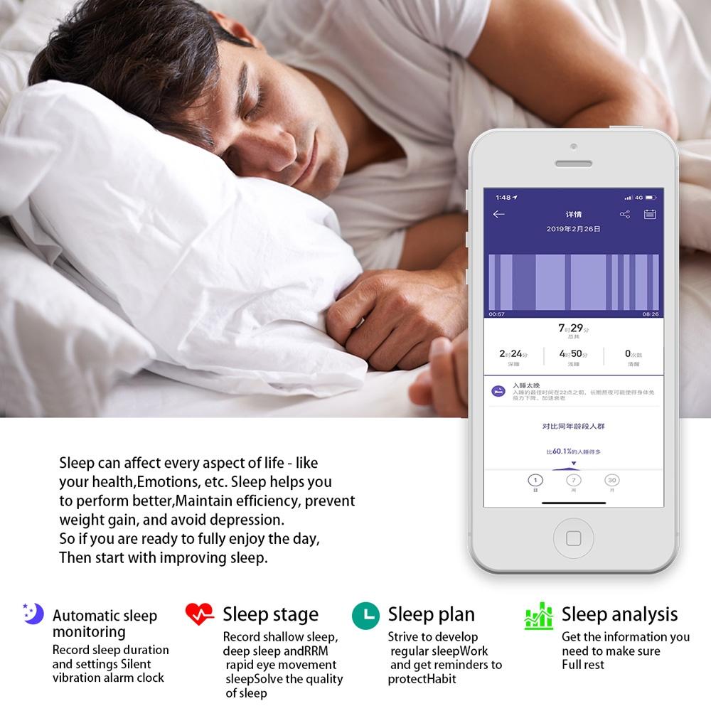 Smart Bracelet With Heart Rate Monitor And Call Reminder - Waterproof - Red