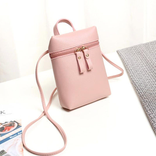 Simple Casual Shoulder Messenger Bag Small Crossbody Bucket Bag For Women - Red