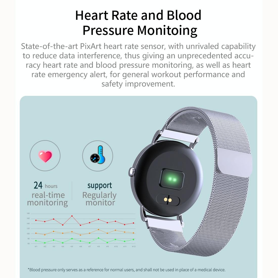 Smart Bracelet With Call Heart Bp Sleep And Oxygen Monitoring - Silver