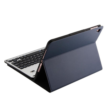 Bluetooth Keyboard & Leather Tablet Case For Ipad Air / Pro 9.7 - Detachable Water Repellent Magnetic Sleep Function 3-Gear Angle Adjustment Pen Slot - Black Silver