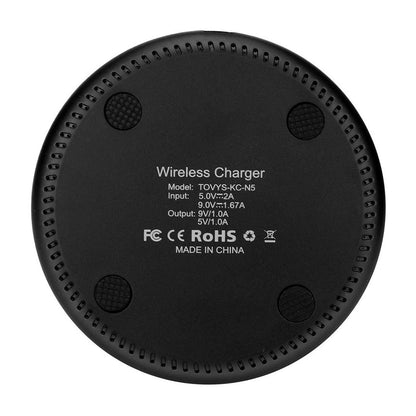 9V 1A Qi Fast Wireless Charger 1M Cable - White
