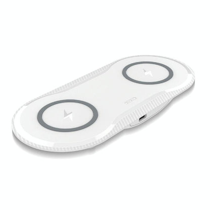 10W Dual Wireless Fast Charger For Qi Phones - White