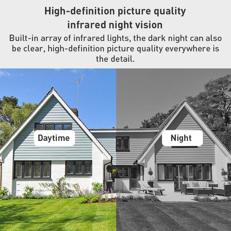 Smart Wifi Camera With Night Vision & Two-Way Audio - White Tripod Support