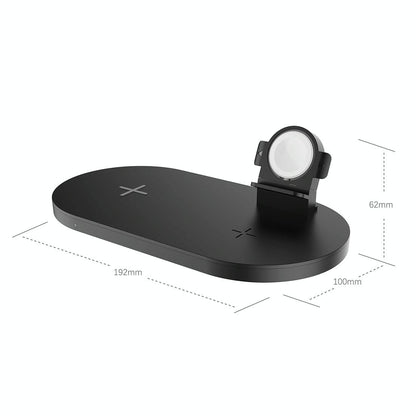 3 In 1 Wireless Charger For Phones Iwatch Airpods - White