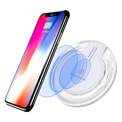Ultra Thin Wireless Charger For Qi Standard Phones - White
