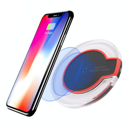 Ultra Thin Wireless Charger For Qi Standard Phones - White