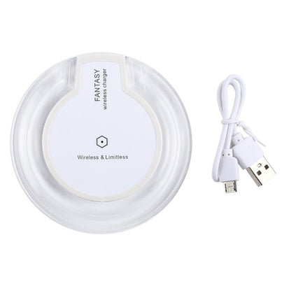 Ultra Thin Wireless Charger For Qi Standard Phones - White