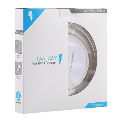 Ultra Thin Wireless Charger For Qi Standard Phones - White