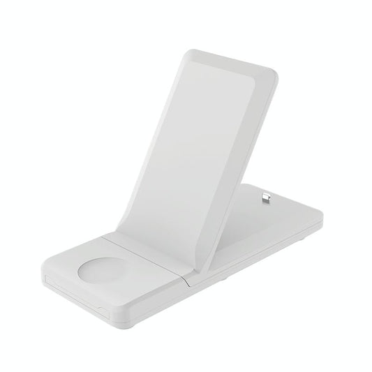 3 In 1 Foldable Wireless Charger For Iphone Iwatch Airpods - White