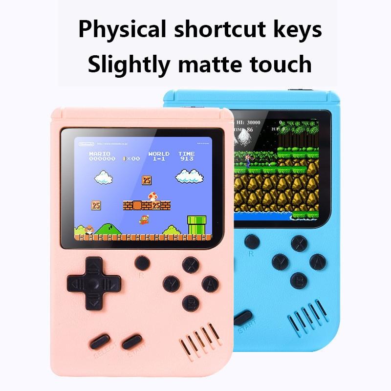 500 Classic Games Mini Handheld Console For Kids - 3.0 Inch Retro Macaron Design With Av Output - Yellow