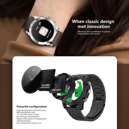 Waterproof Smart Bracelet With Heart Rate Monitor And Multi-Sport Mode - Brown