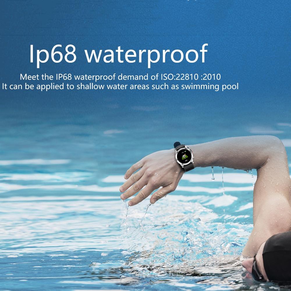 Waterproof Smart Bracelet With Heart Rate Monitor And Multi-Sport Mode - Brown