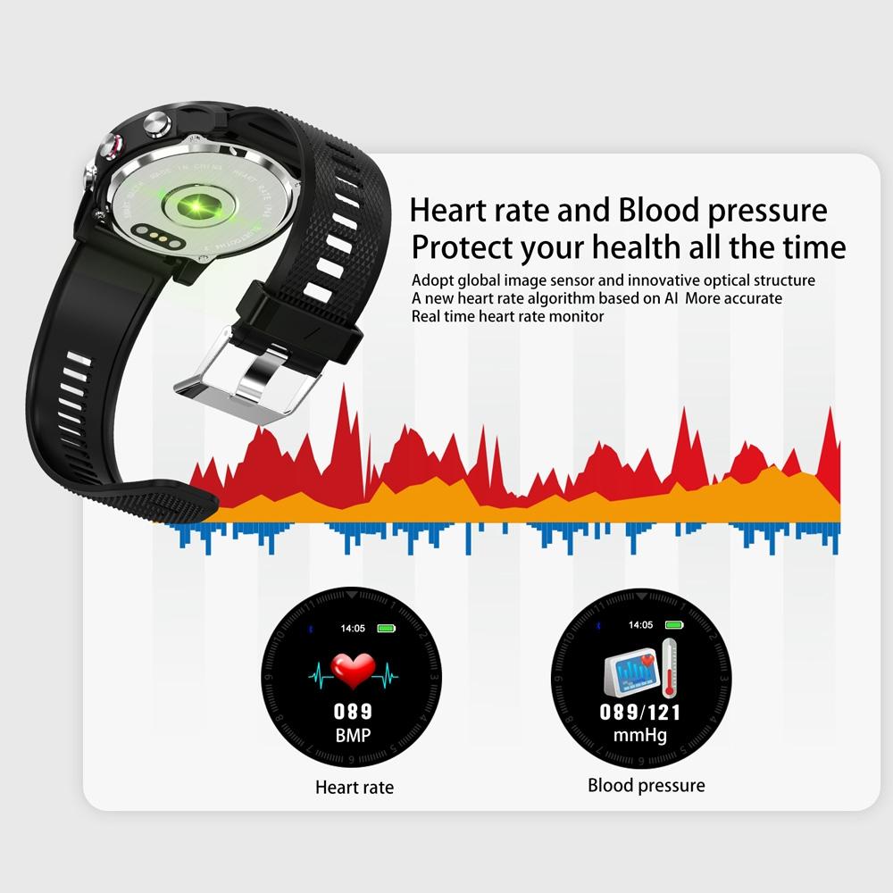 Waterproof Smart Bracelet With Heart Rate Monitor And Multi-Sport Mode - Brown