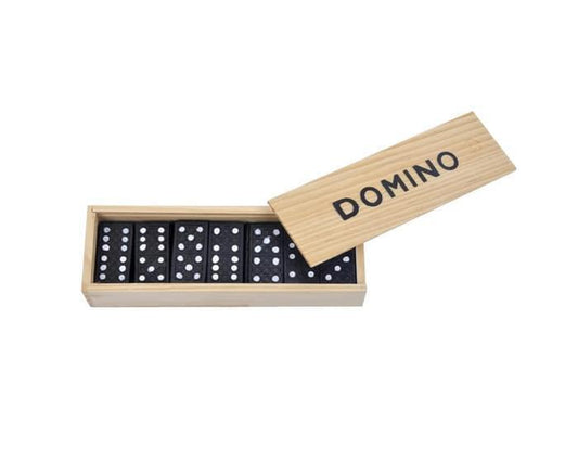 Domino Set Wooden Box Kids Children Traditional Toy 28 Dominoes - The Grand Bazaar of Australia