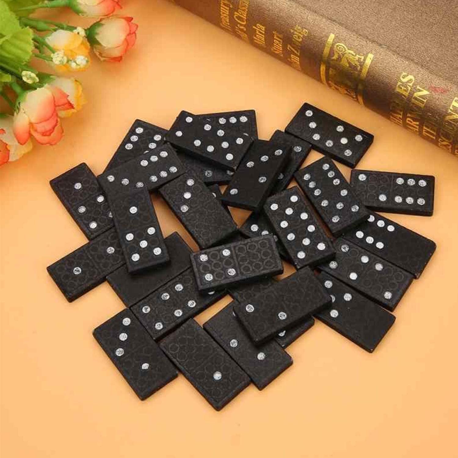 Domino Set Wooden Box Kids Children Traditional Toy 28 Dominoes - The Grand Bazaar of Australia