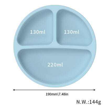Pink 1525# Silicone Baby Feeding Set - Suction Plate, Bib, Cup & Utensils | BPA-Free Baby Tableware - The Grand Bazaar of Australia