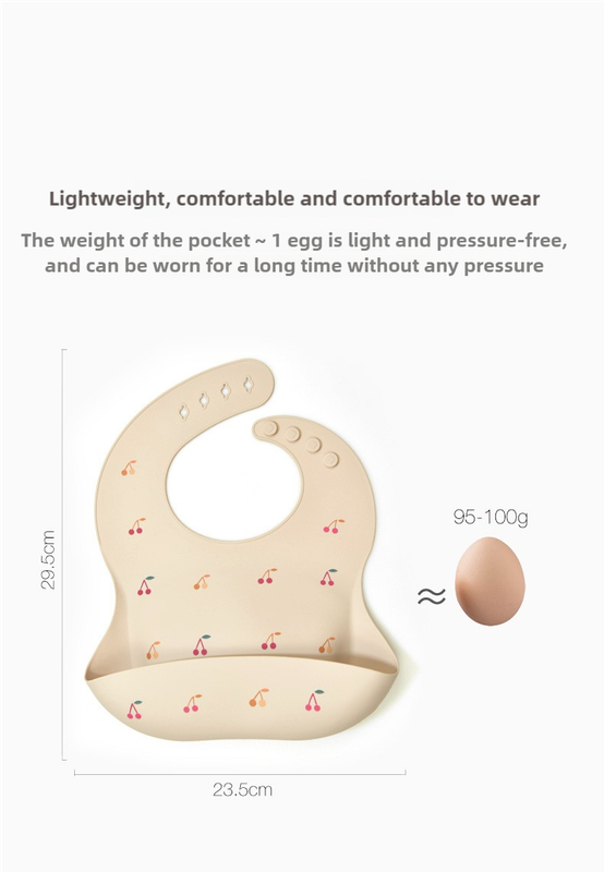 Rocket Pattern Beige Soft and Safe Silicone Baby Feeding Set - Bib, Bowl, and Spoon Combo for Mess-Free Meals - The Grand Bazaar of Australia