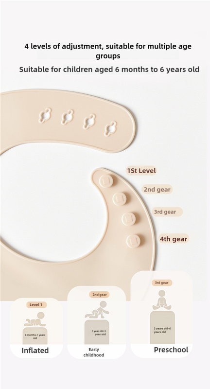 Rocket Pattern Beige Soft and Safe Silicone Baby Feeding Set - Bib, Bowl, and Spoon Combo for Mess-Free Meals - The Grand Bazaar of Australia