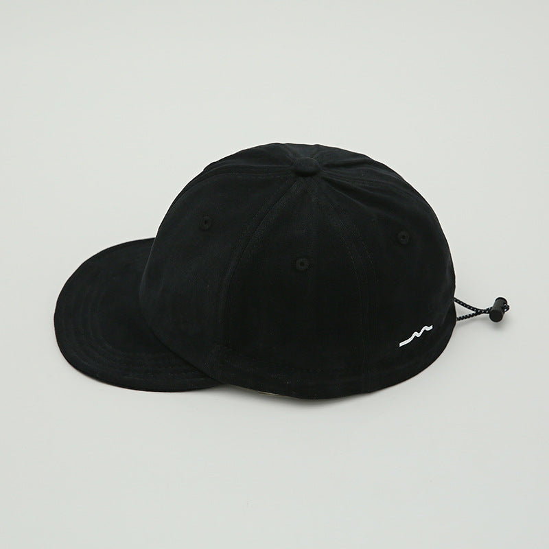 Black Minimalist Baseball Cap - Unisex Retro Streetwear Hat