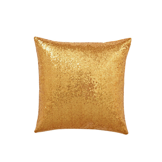 Shiny Sequin Pillowcase - Single-sided gorgeous pillowcase  (Gold pair: 45x45cm)