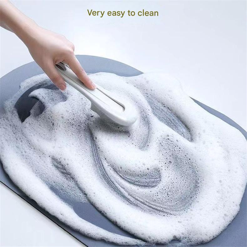 Style 2 Pink And Yellow Absorbent Diatomaceous Earth Pet Feeding Mat - Non-Slip & Quick Dry Placemat (50x80cm)