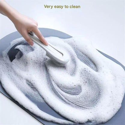 Style 2 Pink And Yellow Absorbent Diatomaceous Earth Pet Feeding Mat - Non-Slip & Quick Dry Placemat (50x80cm)