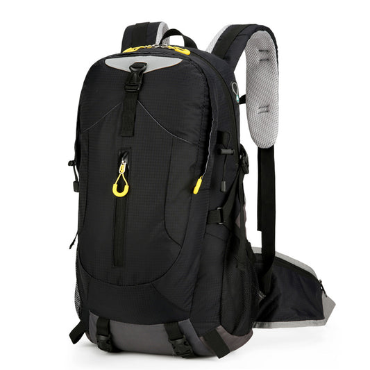 Black Lightweight 30L Hiking Backpack - Water-Resistant Outdoor Daypack for Trekking & Travel