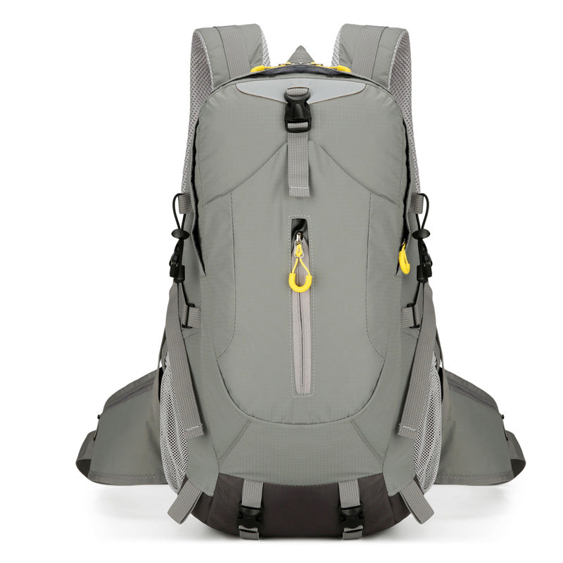 Grey Lightweight 30L Hiking Backpack - Water-Resistant Outdoor Daypack for Trekking & Travel