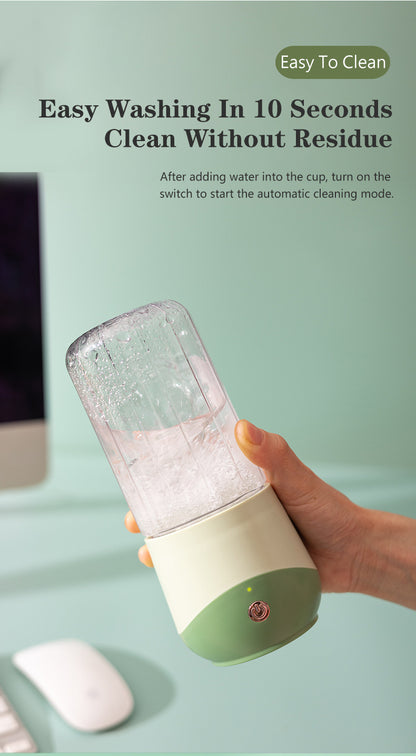 Green Portable USB Blender 500ml - Rechargeable Mini Juicer for Smoothies On-the-Go