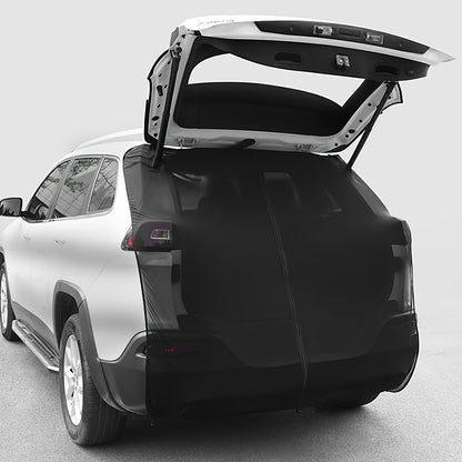 Size M Black Tailgate Mosquito Net Screen - Magnetic Bug Protection for Boot Opening